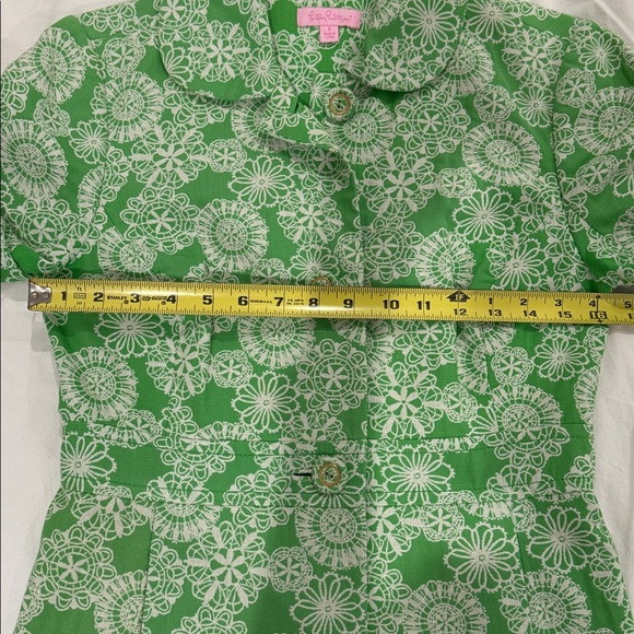 Lilly Pulitzer Kiera Coat Green Bean Day Dreamer Jacquard Jacket S - Picture 7 of 8